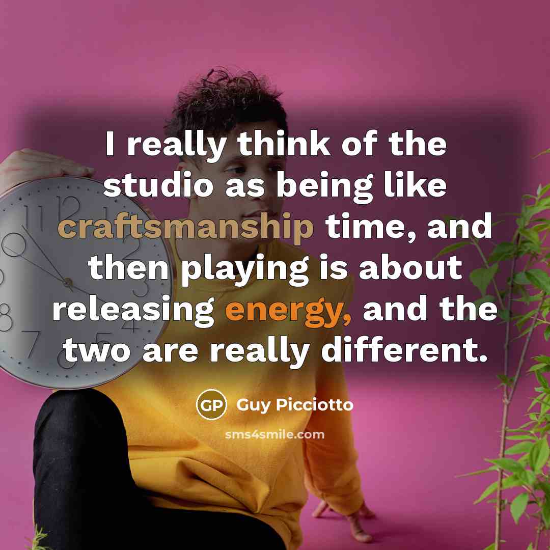 “I really think of the studio as being like craftsmanship…” quote by Guy Picciotto