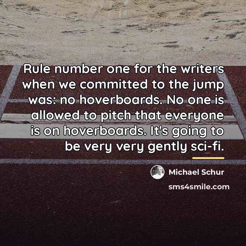 “Rule number one for the writers when we committed to…” quote by Michael Schur