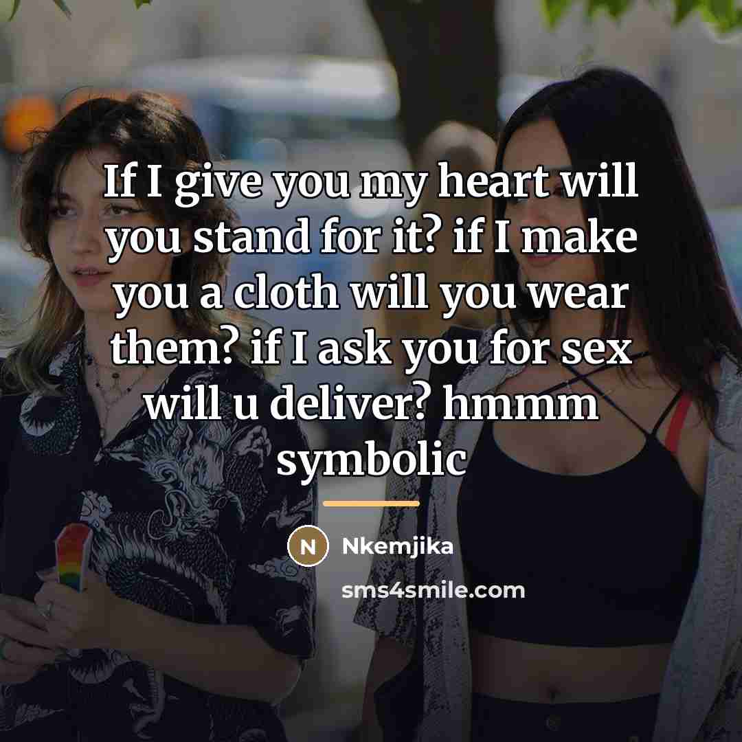 “If I give you my heart will you stand for…” quote by Nkemjika