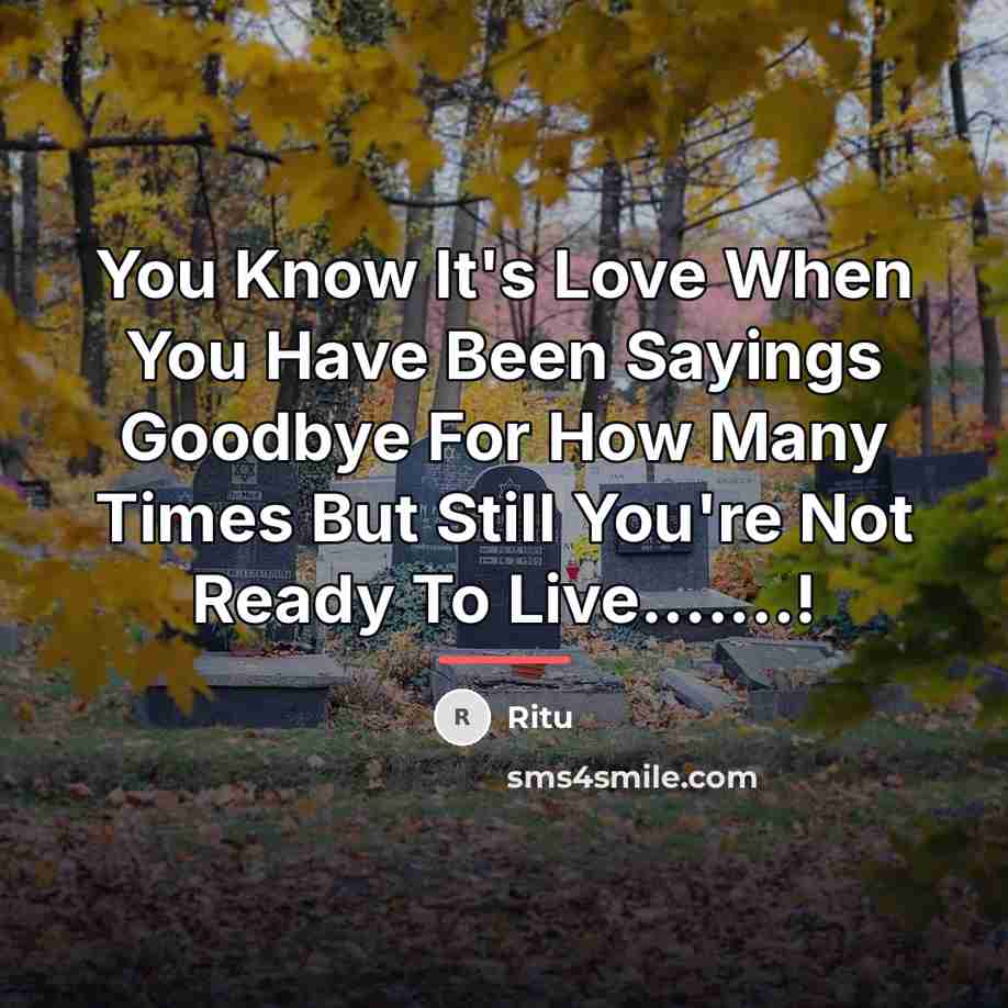 “You Know It's Love When You Have Been Sayings Goodbye…” quote by Ritu
