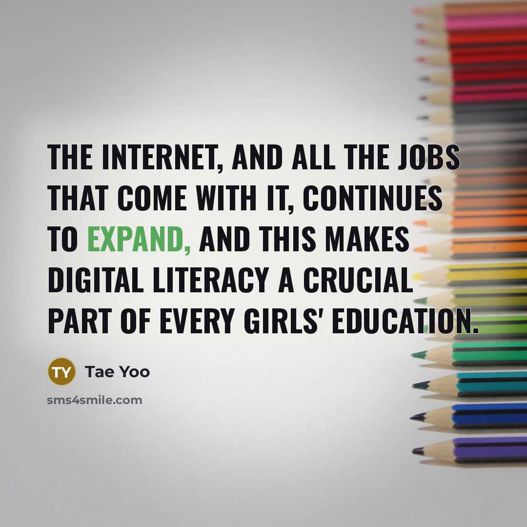 “The Internet, and all the jobs that come with it,…” quote by Tae Yoo