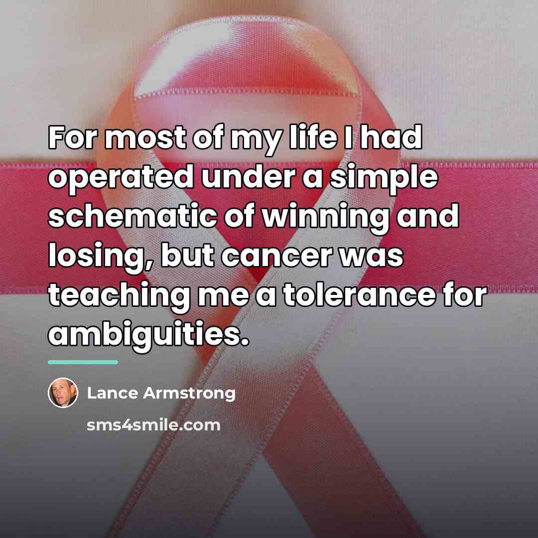 “For most of my life I had operated under a…” quote by Lance Armstrong