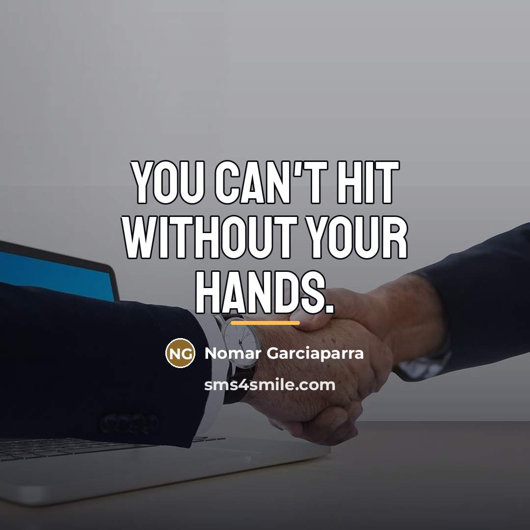 “You can't hit without your hands.…” quote by Nomar Garciaparra