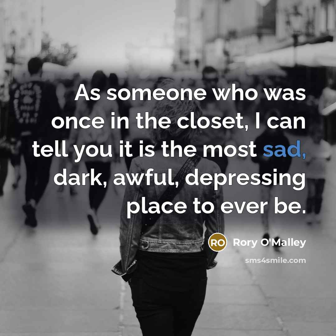 “As someone who was once in the closet, I can…” quote by Rory O'Malley