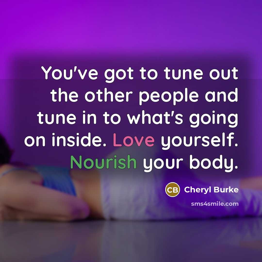 “You've got to tune out the other people and tune…” quote by Cheryl Burke