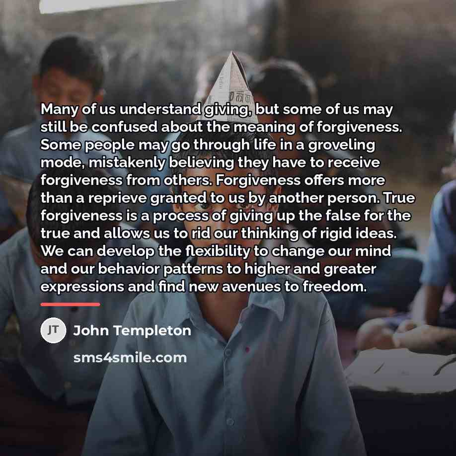 “Many of us understand giving, but some of us may…” quote by John Templeton