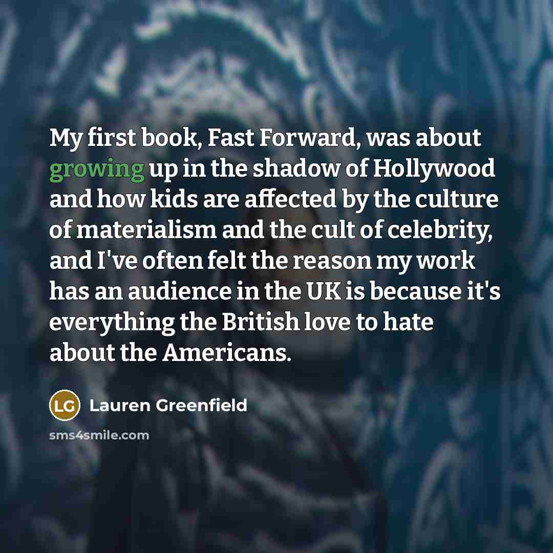 “My first book, Fast Forward, was about growing up in…” quote by Lauren Greenfield