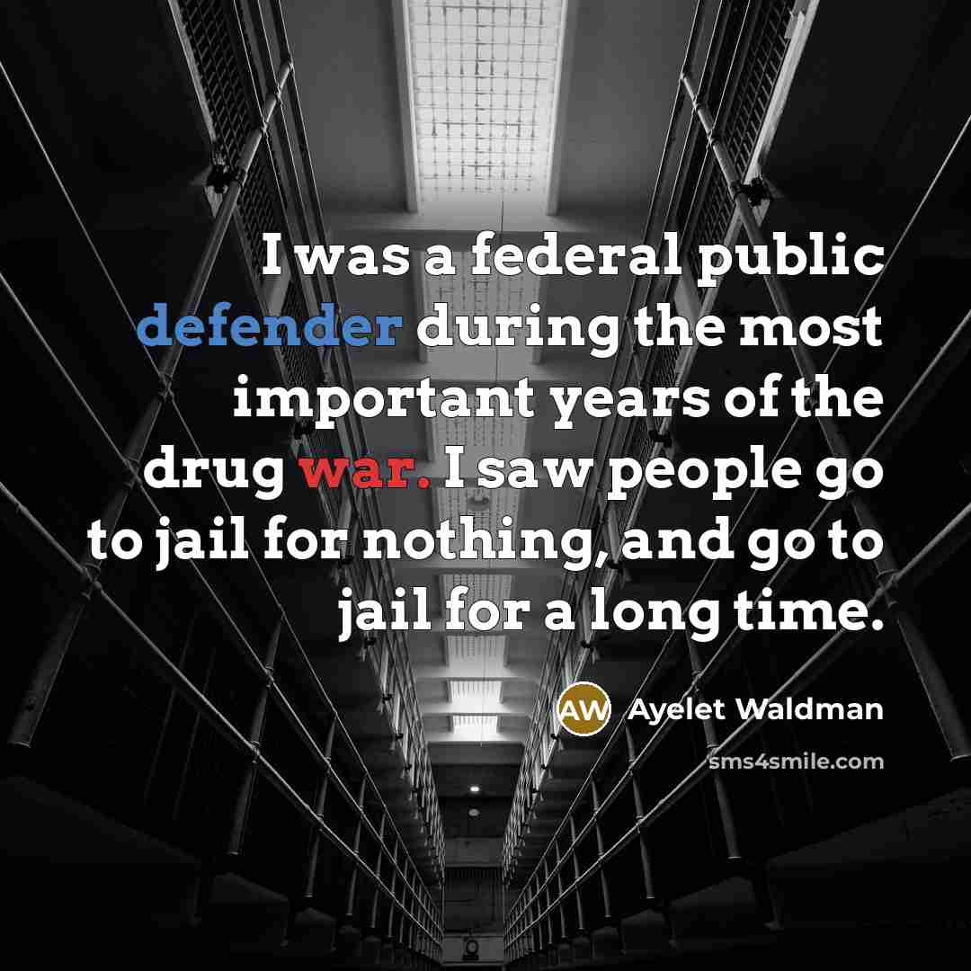 “I was a federal public defender during the most important…” quote by Ayelet Waldman