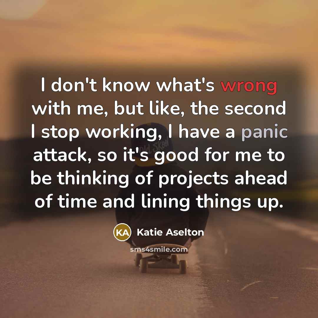 “I don't know what's wrong with me, but like, the…” quote by Katie Aselton