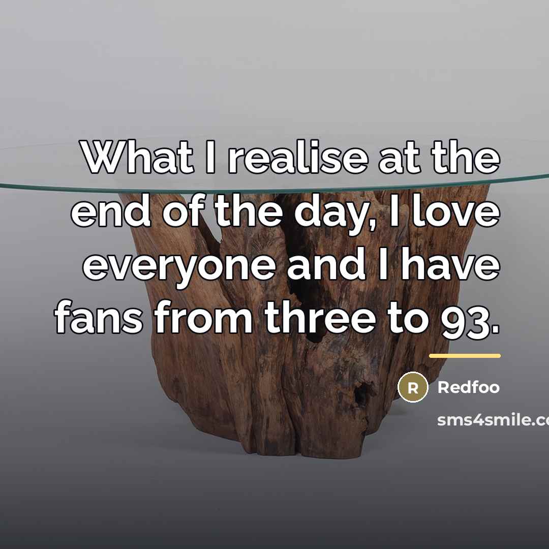 “What I realise at the end of the day, I…” quote by Redfoo