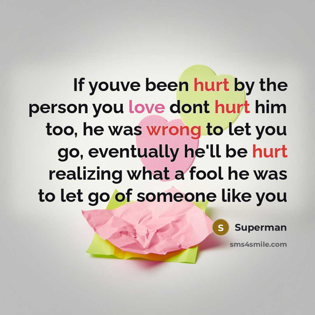 “If youve been hurt by the person you love dont…” quote by Superman