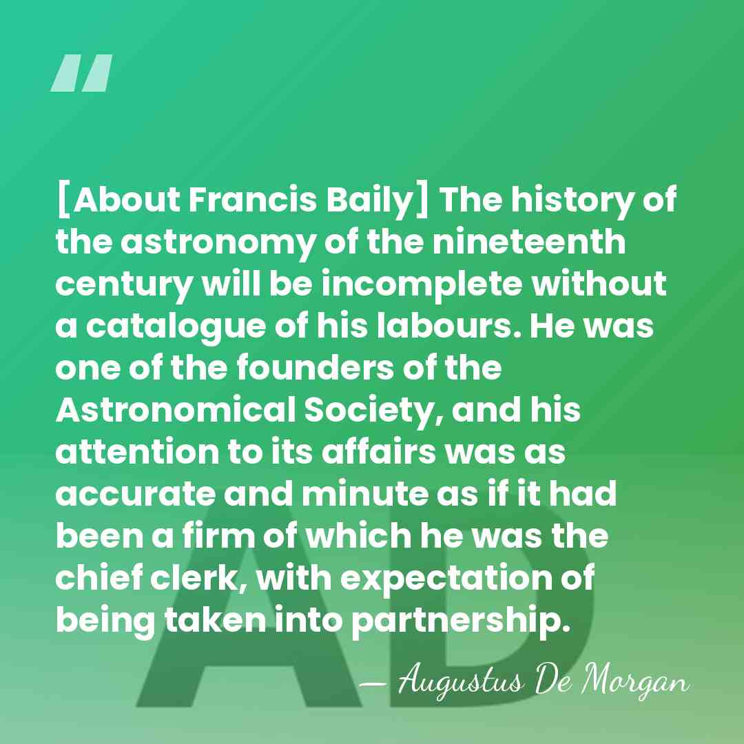 [About Francis Baily] The history of the astronomy of the nineteenth century&hellip; - Augustus De Morgan