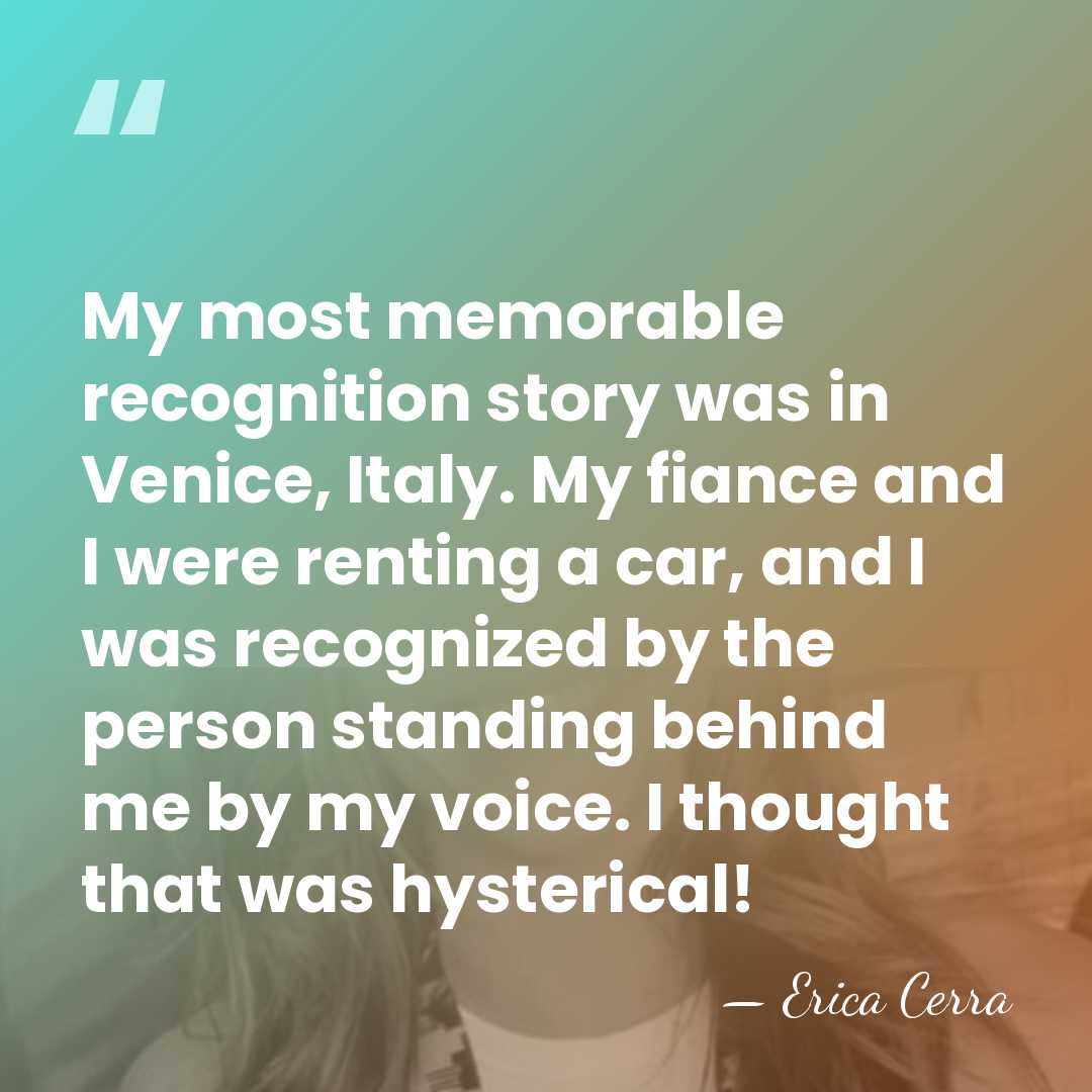 My most memorable recognition story was in Venice, Italy. My fiance and&hellip; - Erica Cerra