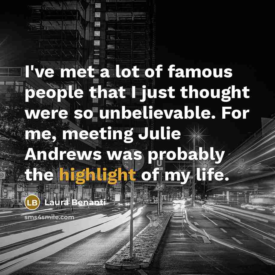 “I've met a lot of famous people that I just…” quote by Laura Benanti