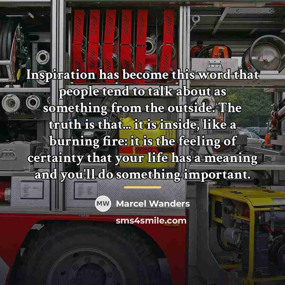 “Inspiration has become this word that people tend to talk…” quote by Marcel Wanders
