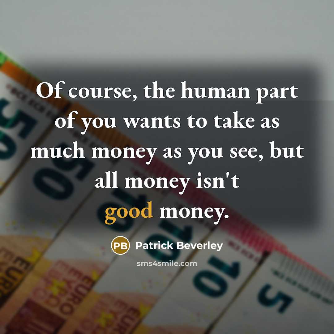 “Of course, the human part of you wants to take…” quote by Patrick Beverley