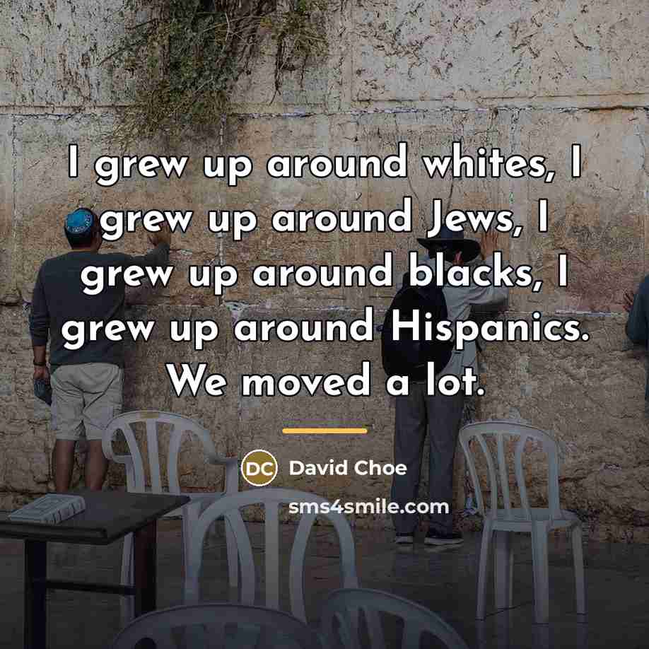 “I grew up around whites, I grew up around Jews,…” quote by David Choe