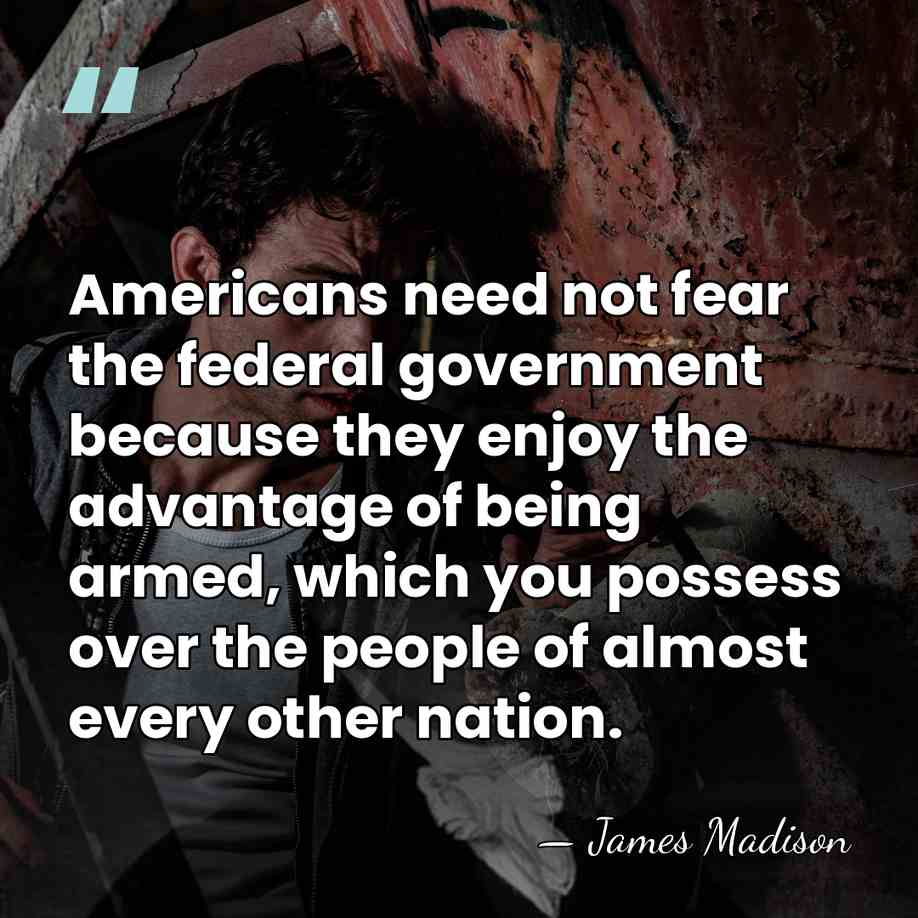 Americans need not fear the federal government because they enjoy the advantage&hellip; - James Madison