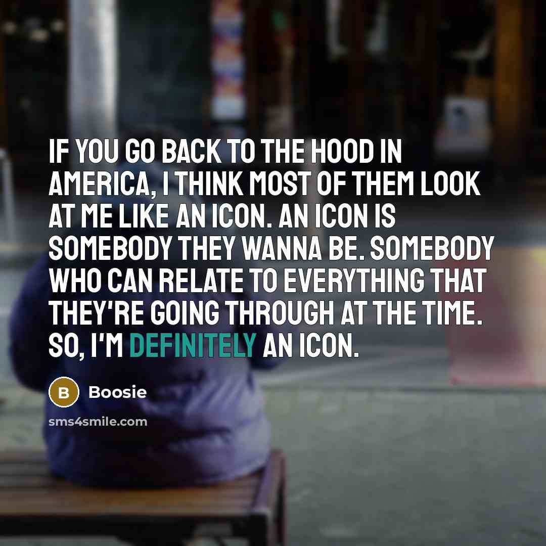 “If you go back to the hood in America, I…” quote by Boosie