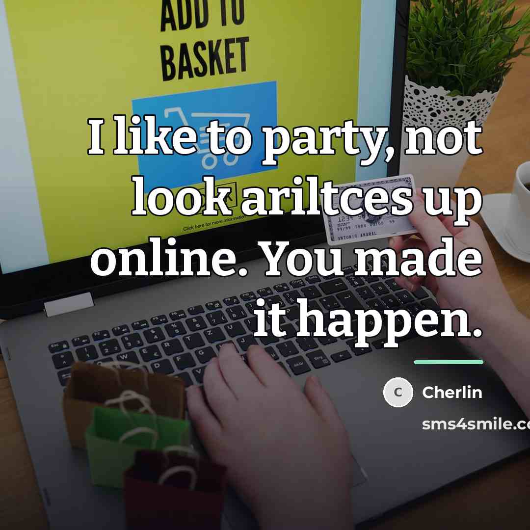 “I like to party, not look ariltces up online. You…” quote by Cherlin