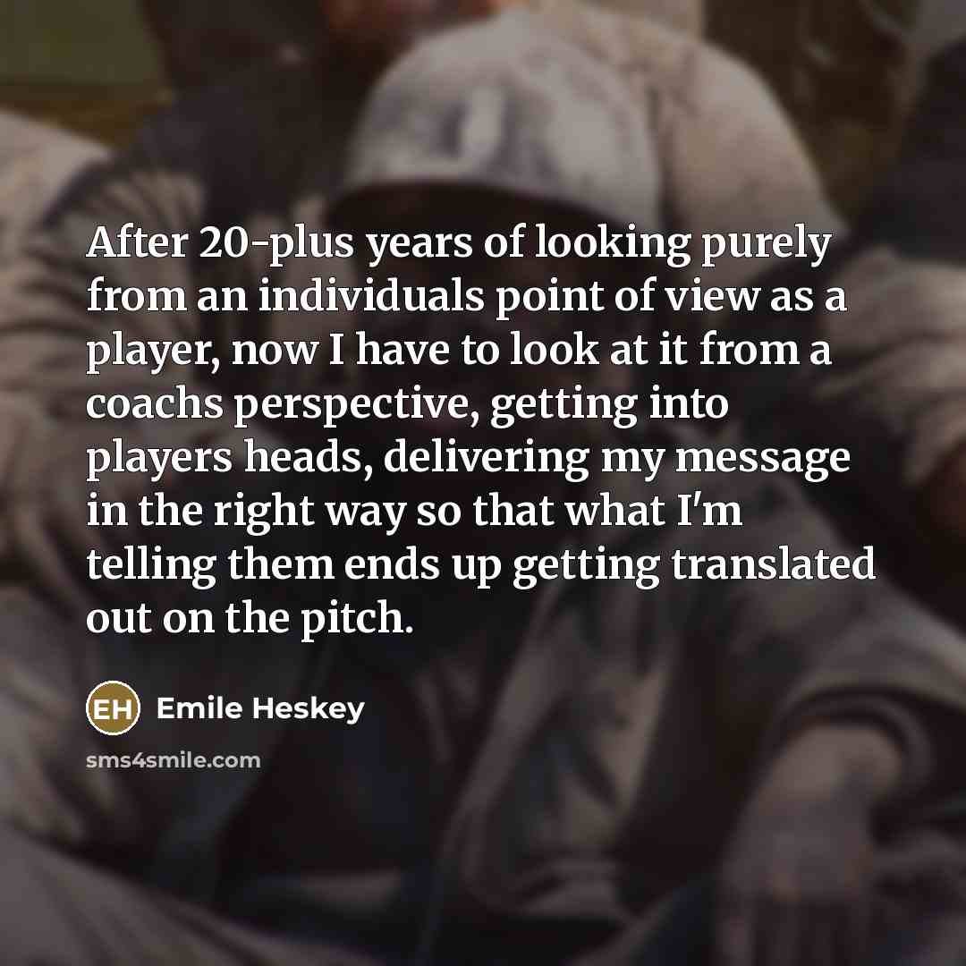 “After 20-plus years of looking purely from an individuals point…” quote by Emile Heskey