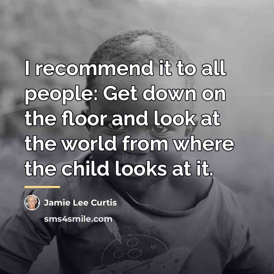 “I recommend it to all people: Get down on the…” quote by Jamie Lee Curtis