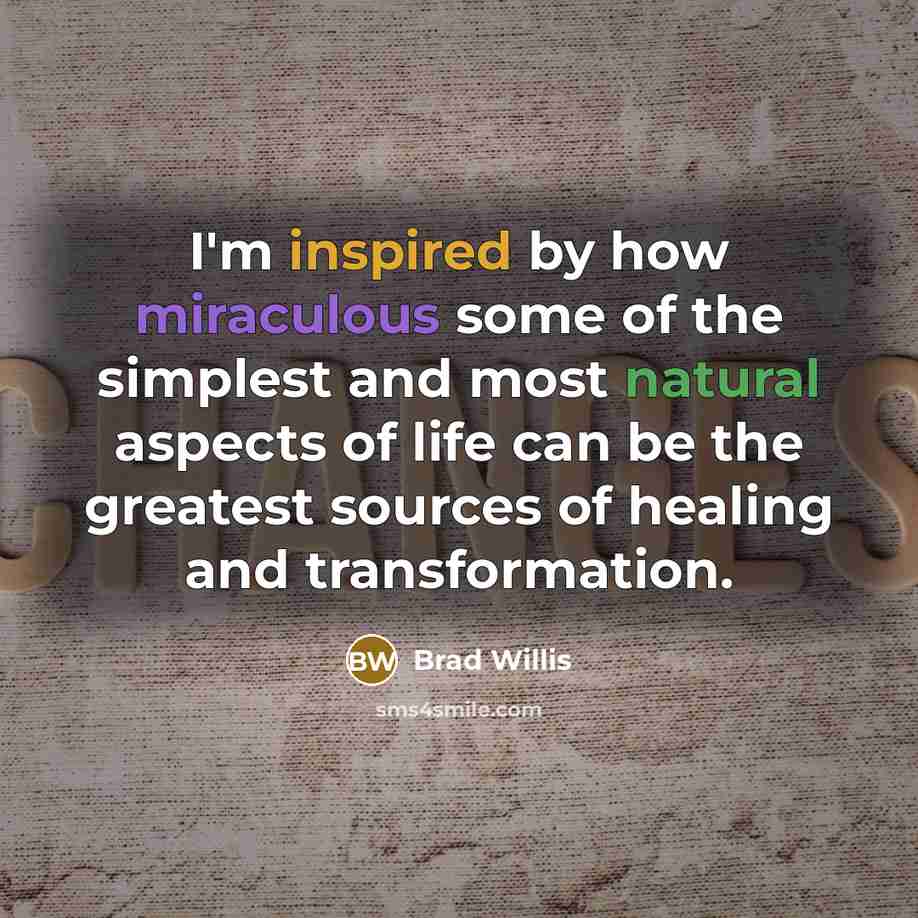 “I'm inspired by how miraculous some of the simplest and…” quote by Brad Willis