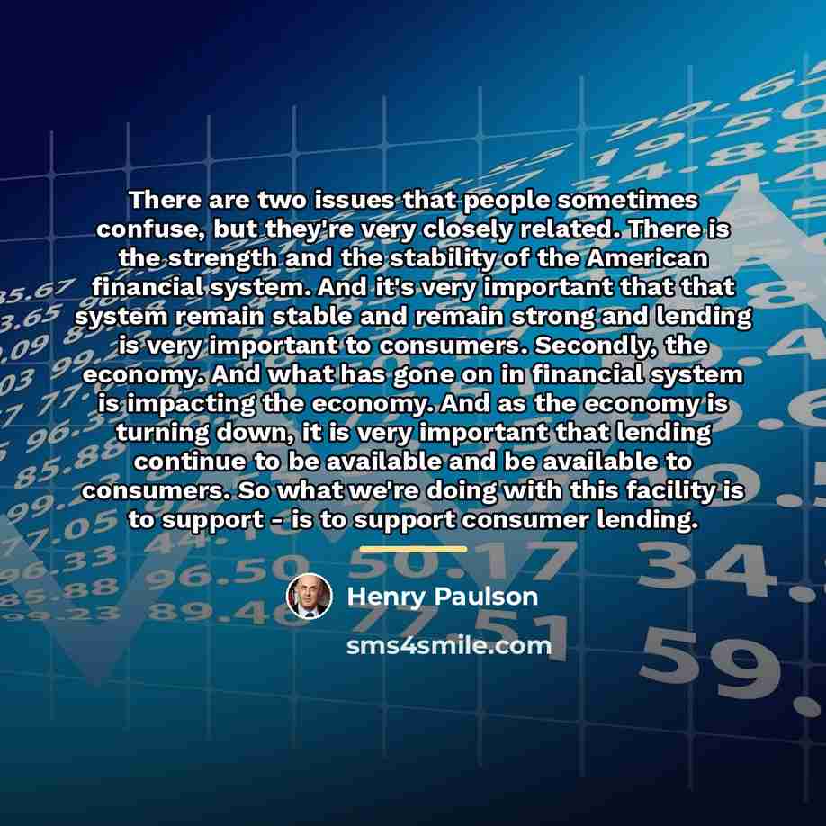 “There are two issues that people sometimes confuse, but they're…” quote by Henry Paulson