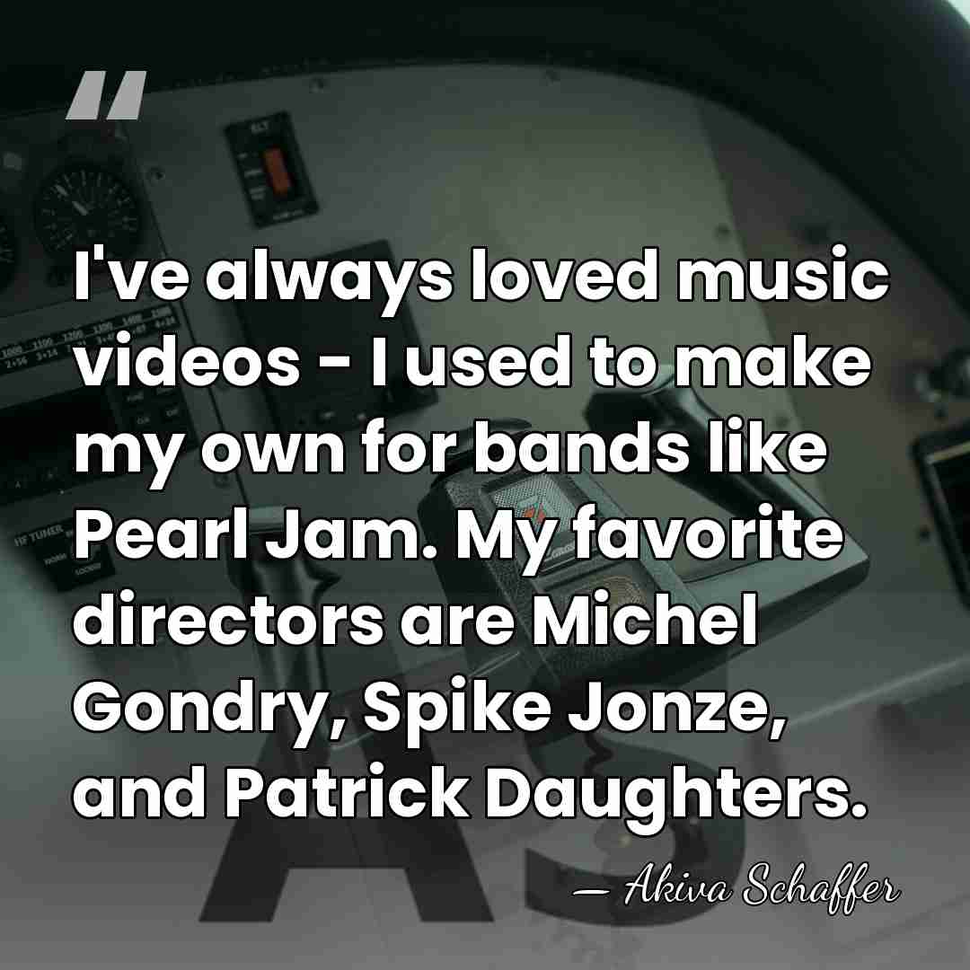 I've always loved music videos - I used to make my own&hellip; - Akiva Schaffer