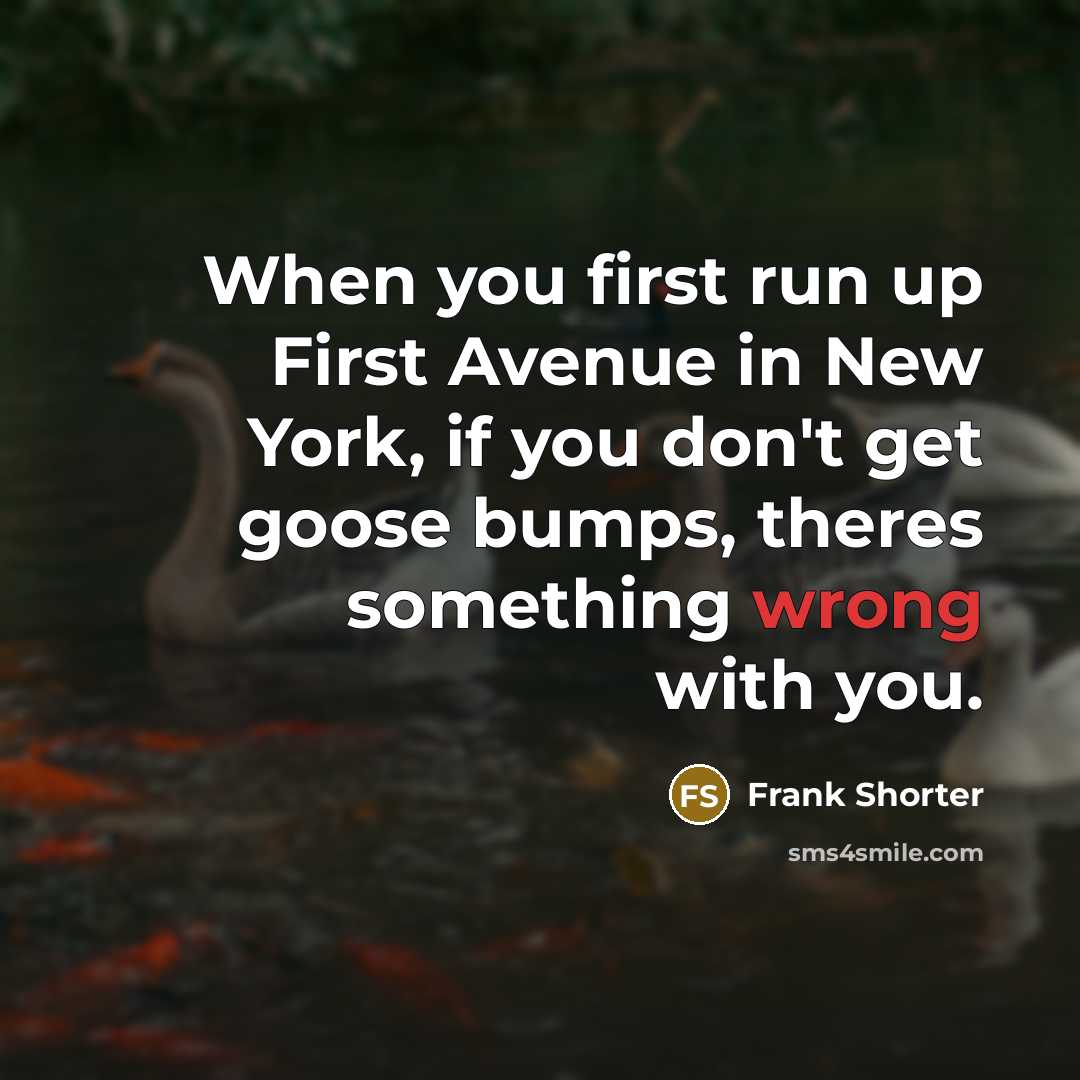 “When you first run up First Avenue in New York,…” quote by Frank Shorter