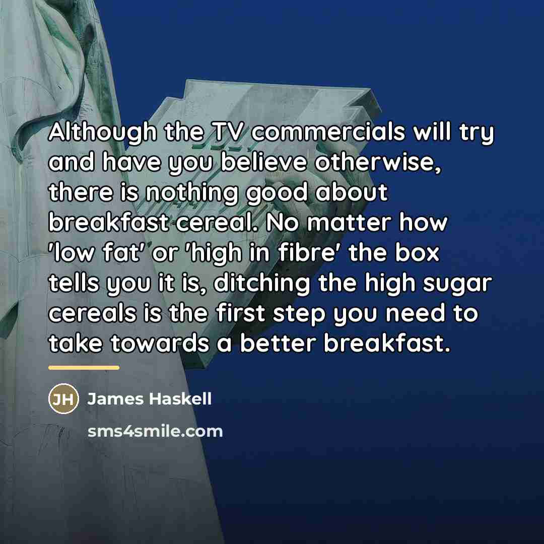 “Although the TV commercials will try and have you believe…” quote by James Haskell