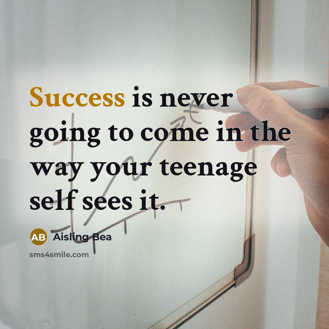 “Success is never going to come in the way your…” quote by Aisling Bea