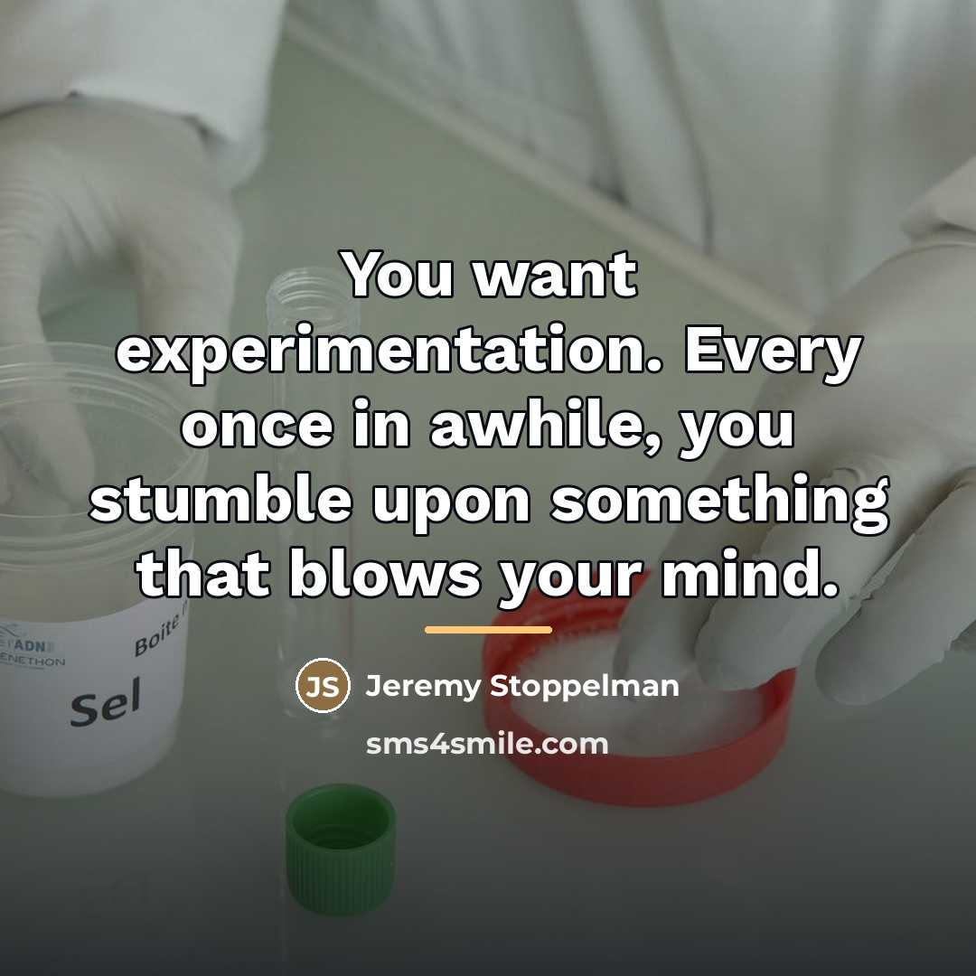 “You want experimentation. Every once in awhile, you stumble upon…” quote by Jeremy Stoppelman