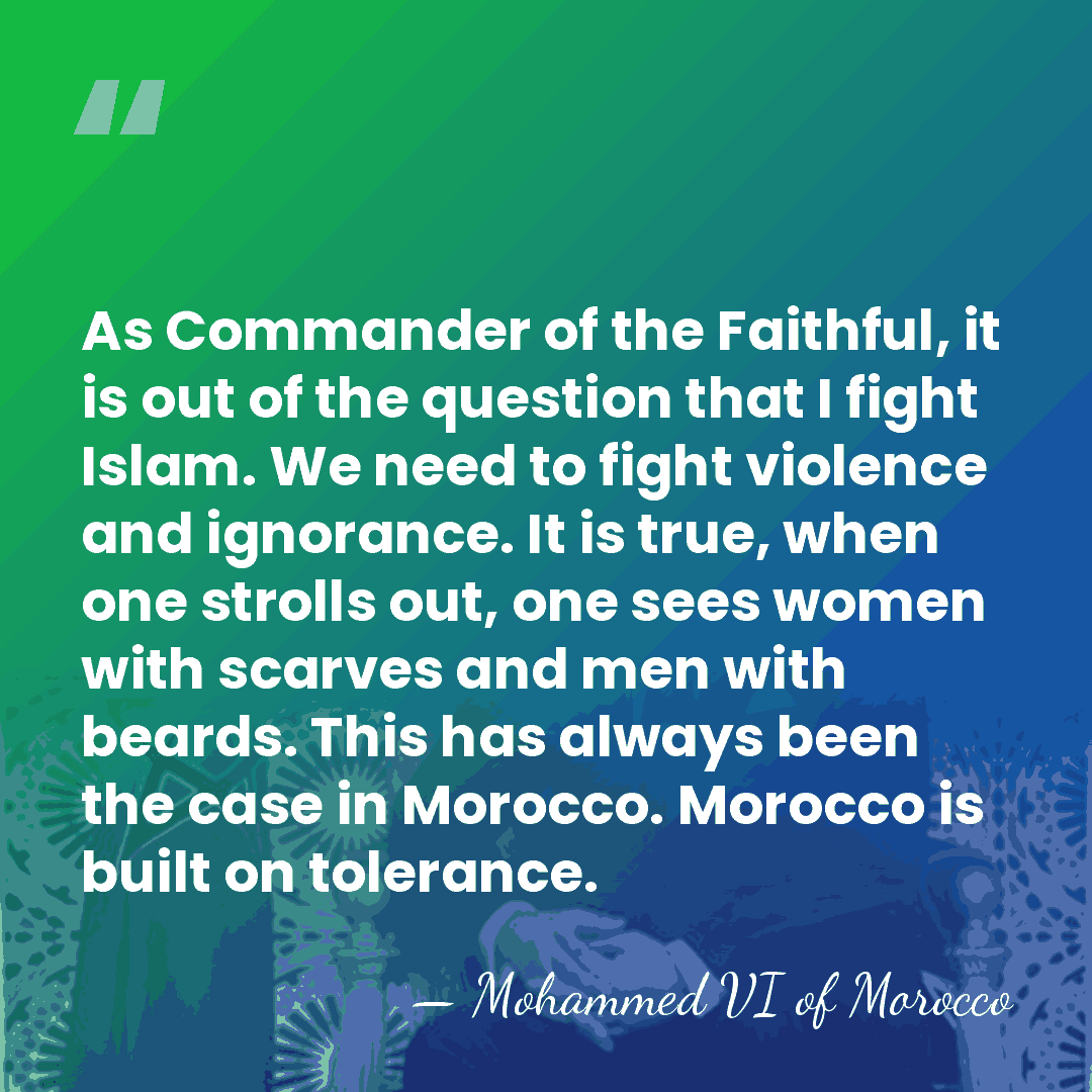 As Commander of the Faithful, it is out of the question that&hellip; - Mohammed VI of Morocco
