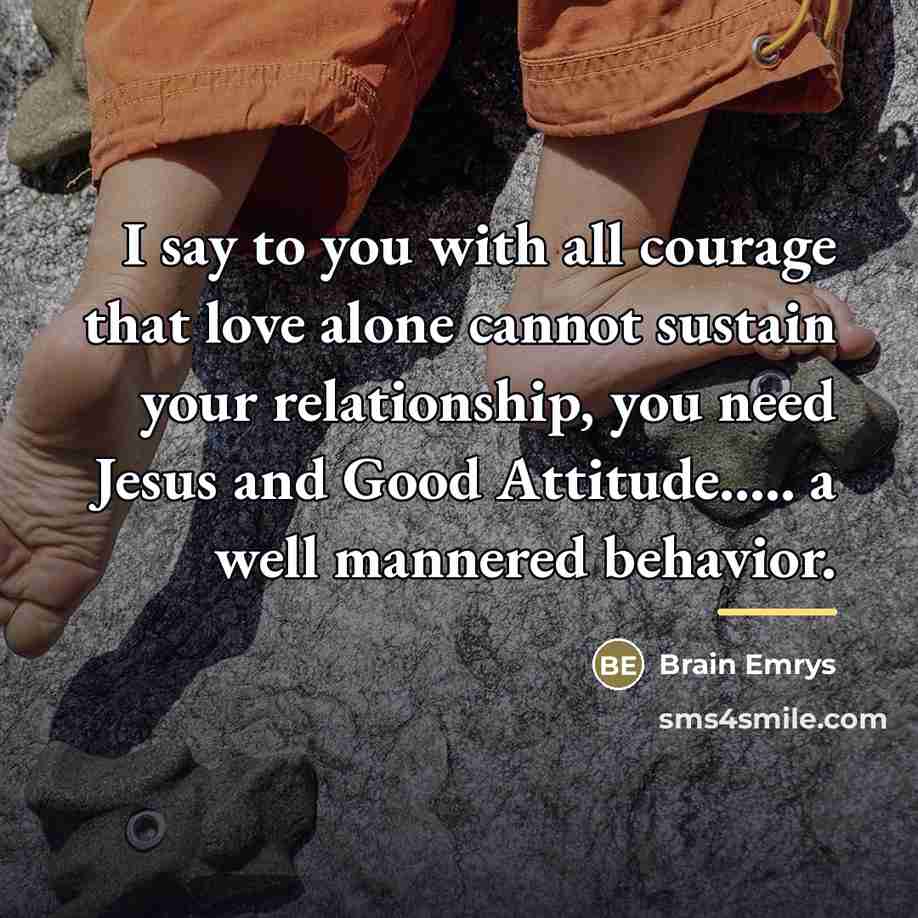 “I say to you with all courage that love alone…” quote by Brain Emrys