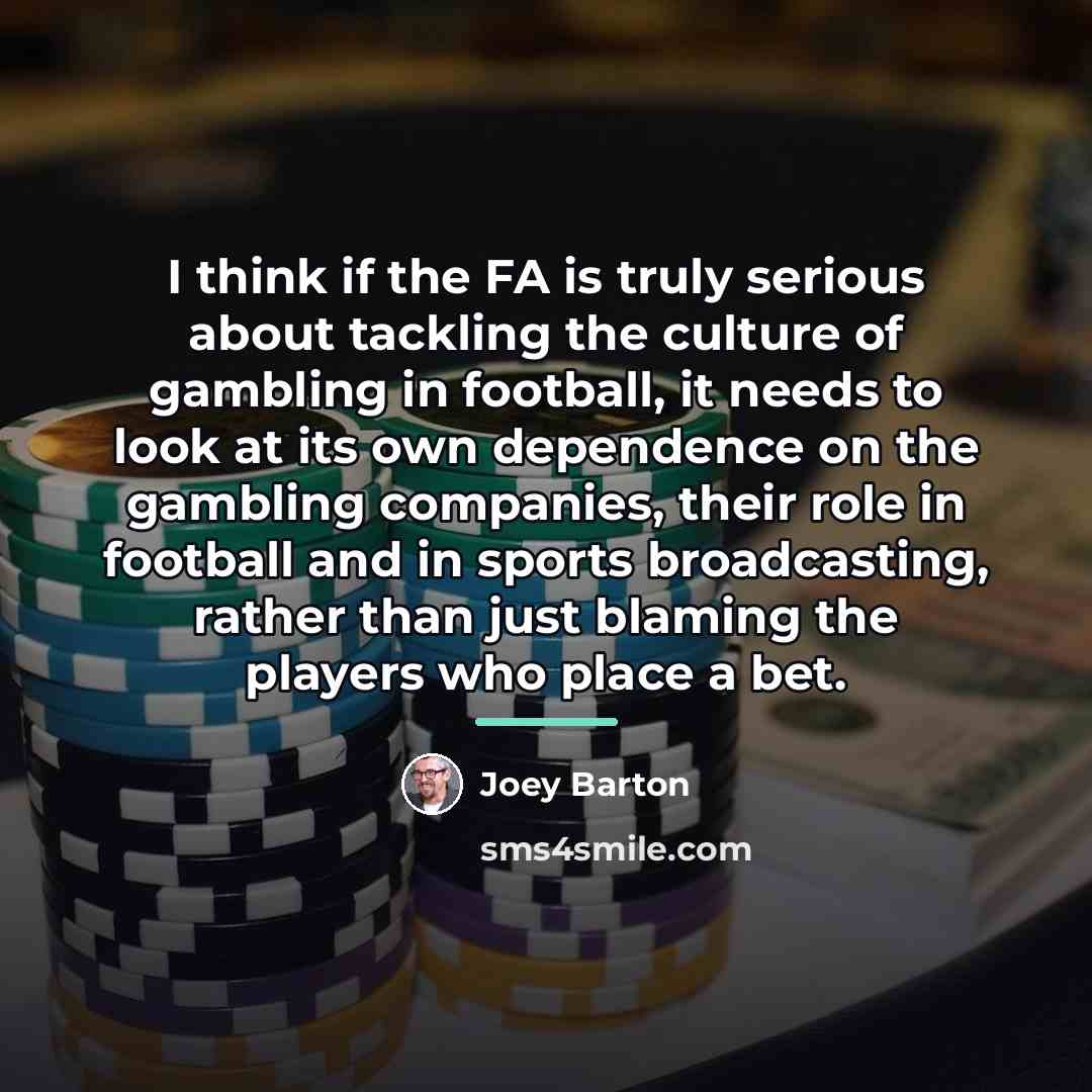 “I think if the FA is truly serious about tackling…” quote by Joey Barton