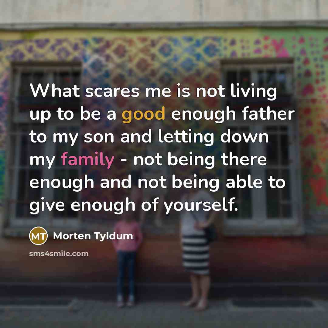 “What scares me is not living up to be a…” quote by Morten Tyldum