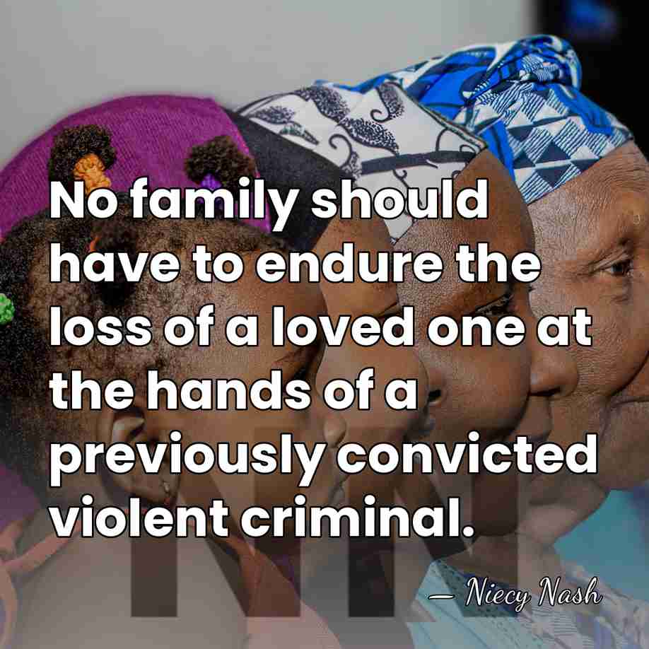 No family should have to endure the loss of a loved one&hellip; - Niecy Nash