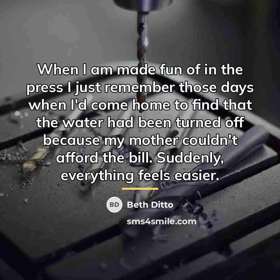 “When I am made fun of in the press I…” quote by Beth Ditto