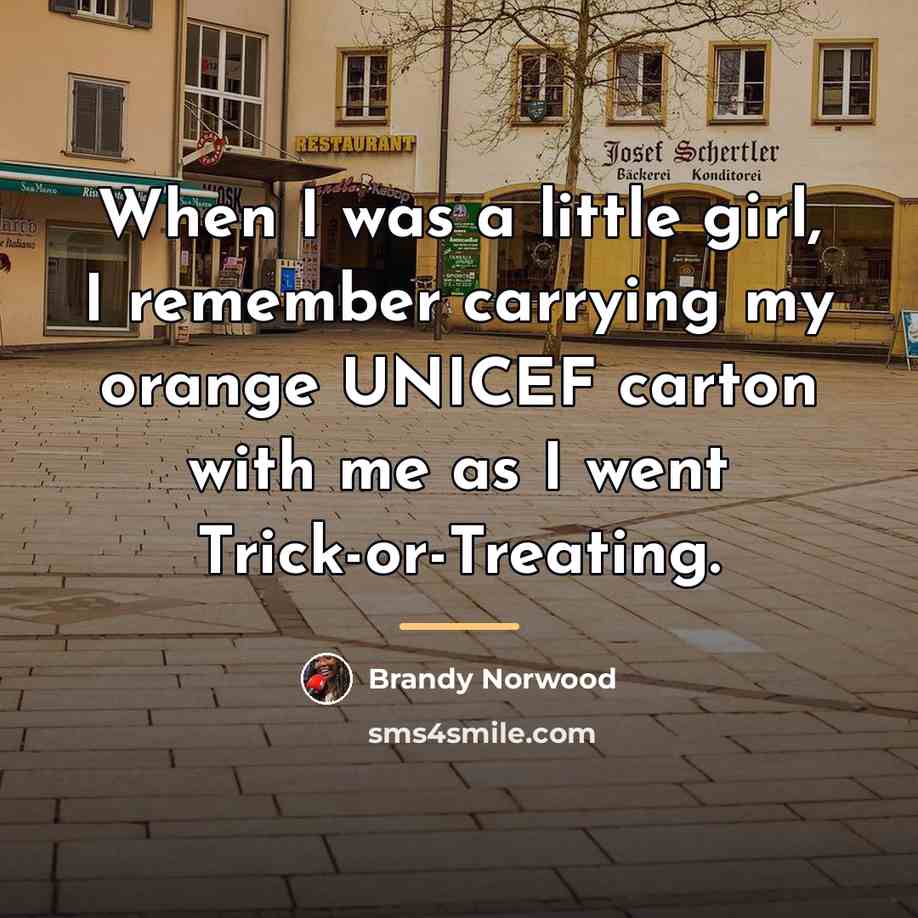 “When I was a little girl, I remember carrying my…” quote by Brandy Norwood