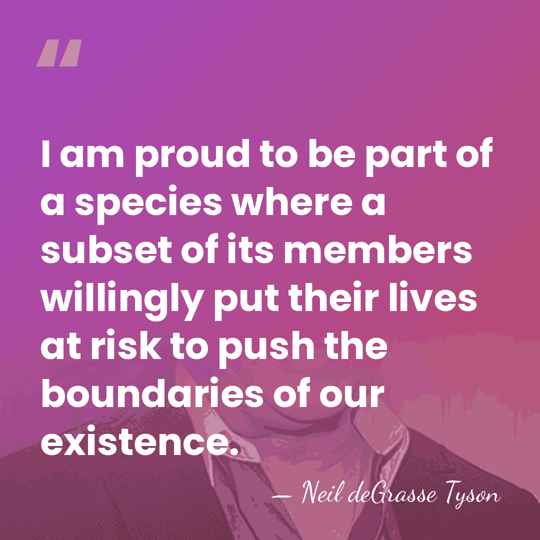 I am proud to be part of a species where a subset&hellip; - Neil deGrasse Tyson