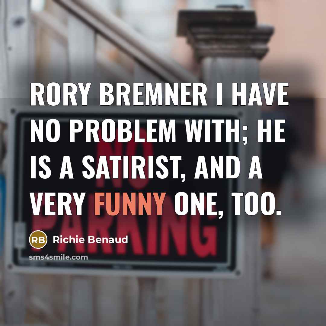 “Rory Bremner I have no problem with; he is a…” quote by Richie Benaud