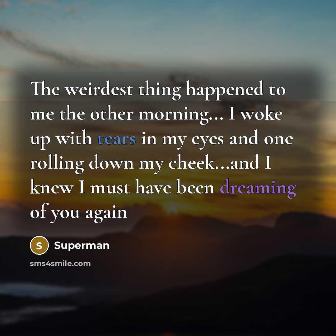 “The weirdest thing happened to me the other morning... I…” quote by Superman