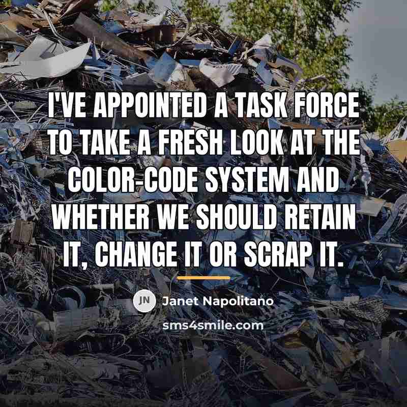 “I've appointed a task force to take a fresh look…” quote by Janet Napolitano
