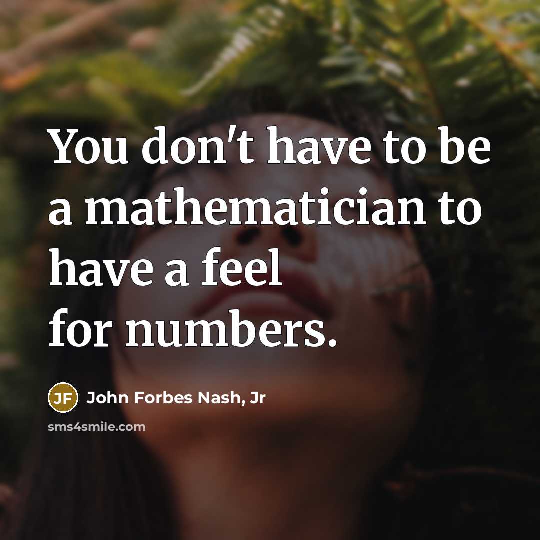 “You don't have to be a mathematician to have a…” quote by John Forbes Nash, Jr