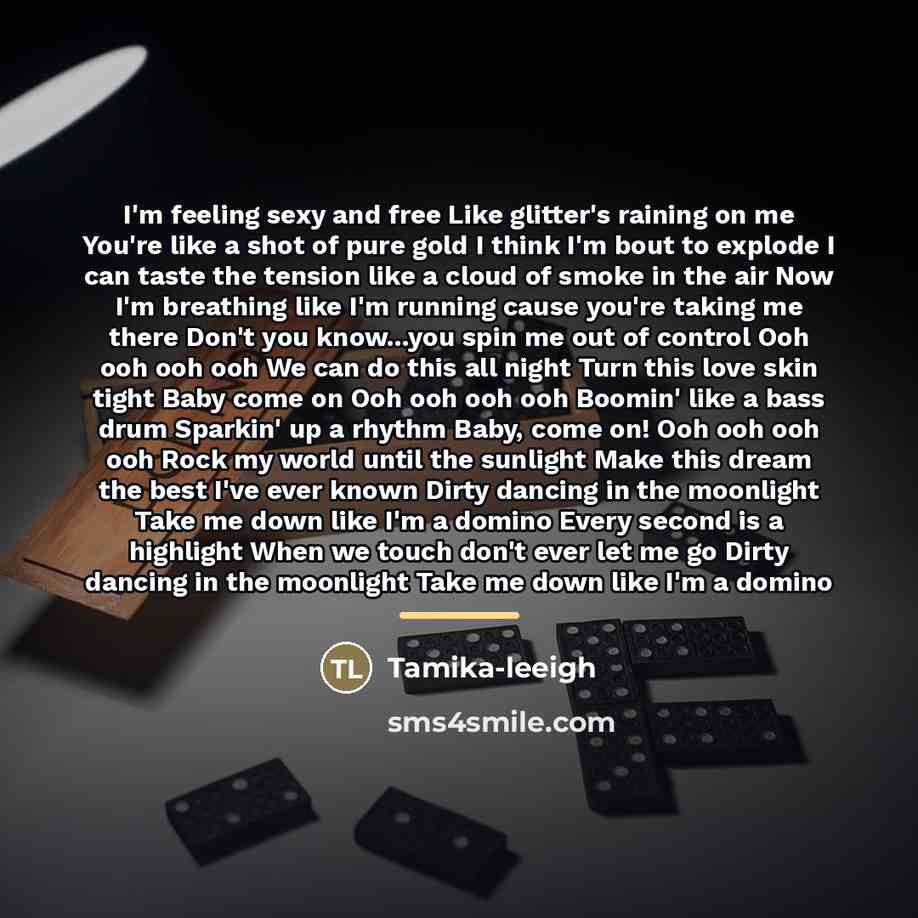 “I'm feeling sexy and free Like glitter's raining on me…” quote by Tamika-leeigh