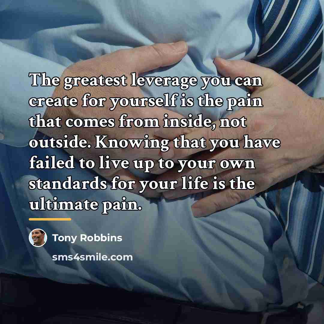 “The greatest leverage you can create for yourself is the…” quote by Tony Robbins