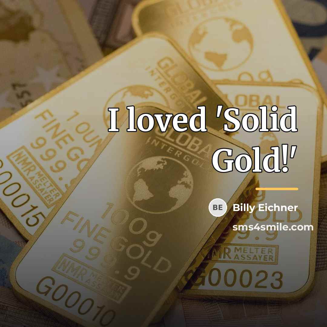 “I loved 'Solid Gold!'…” quote by Billy Eichner