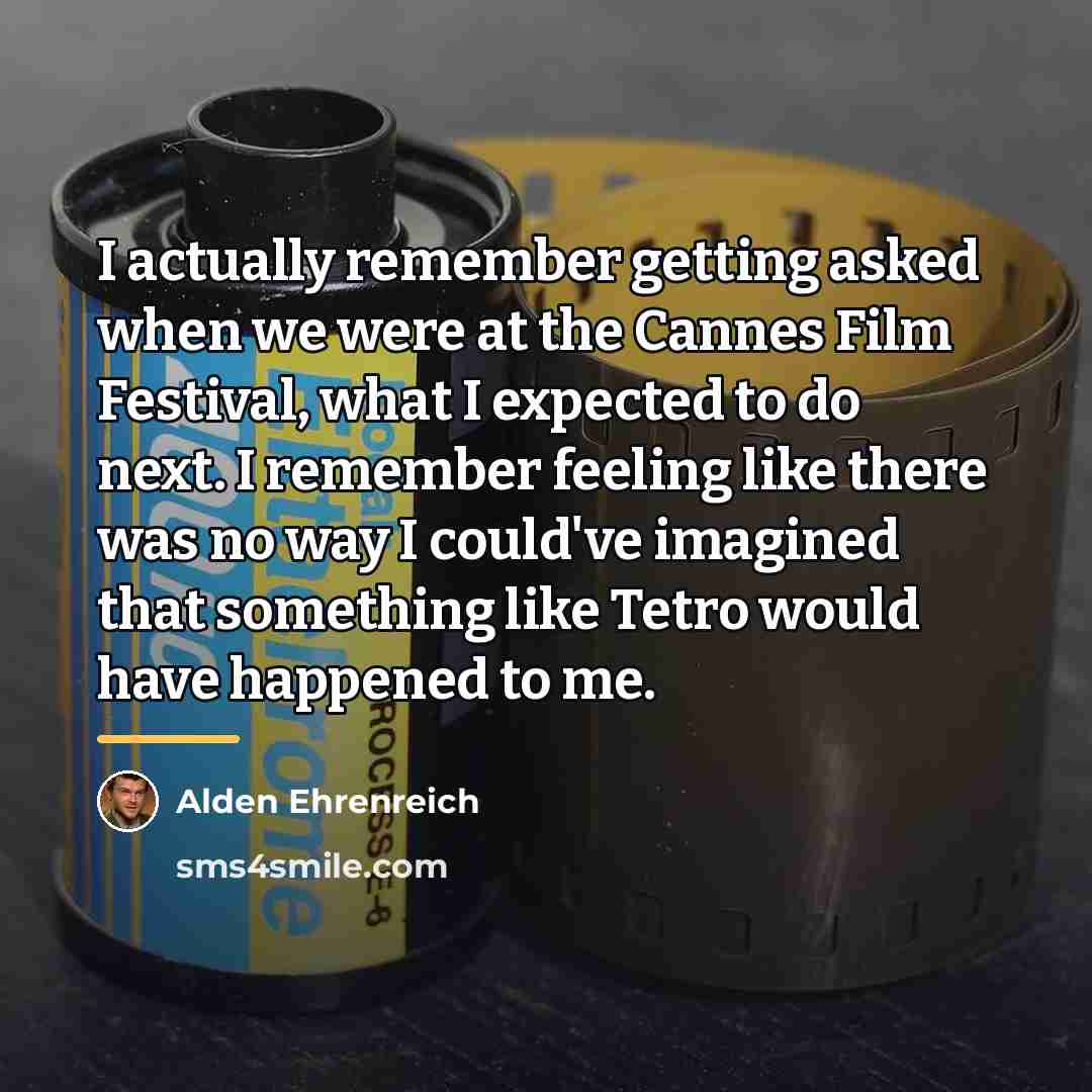 “I actually remember getting asked when we were at the…” quote by Alden Ehrenreich