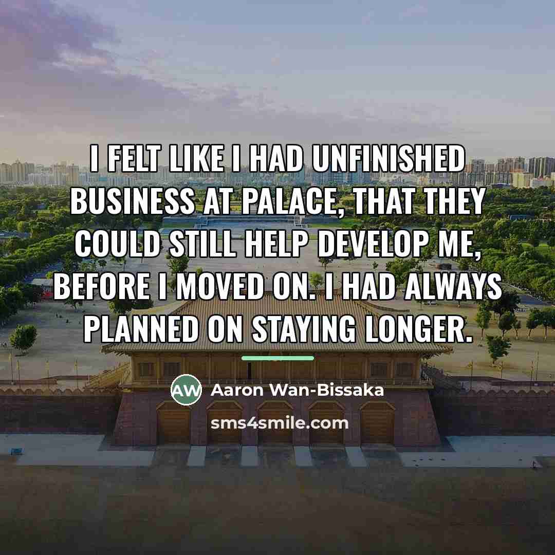 “I felt like I had unfinished business at Palace, that…” quote by Aaron Wan-Bissaka